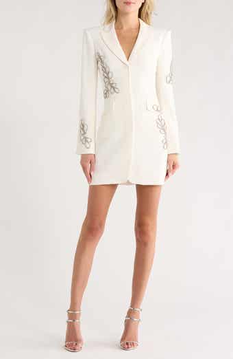Cinq à Sept Paisley Rhinestone Blazer Dress
