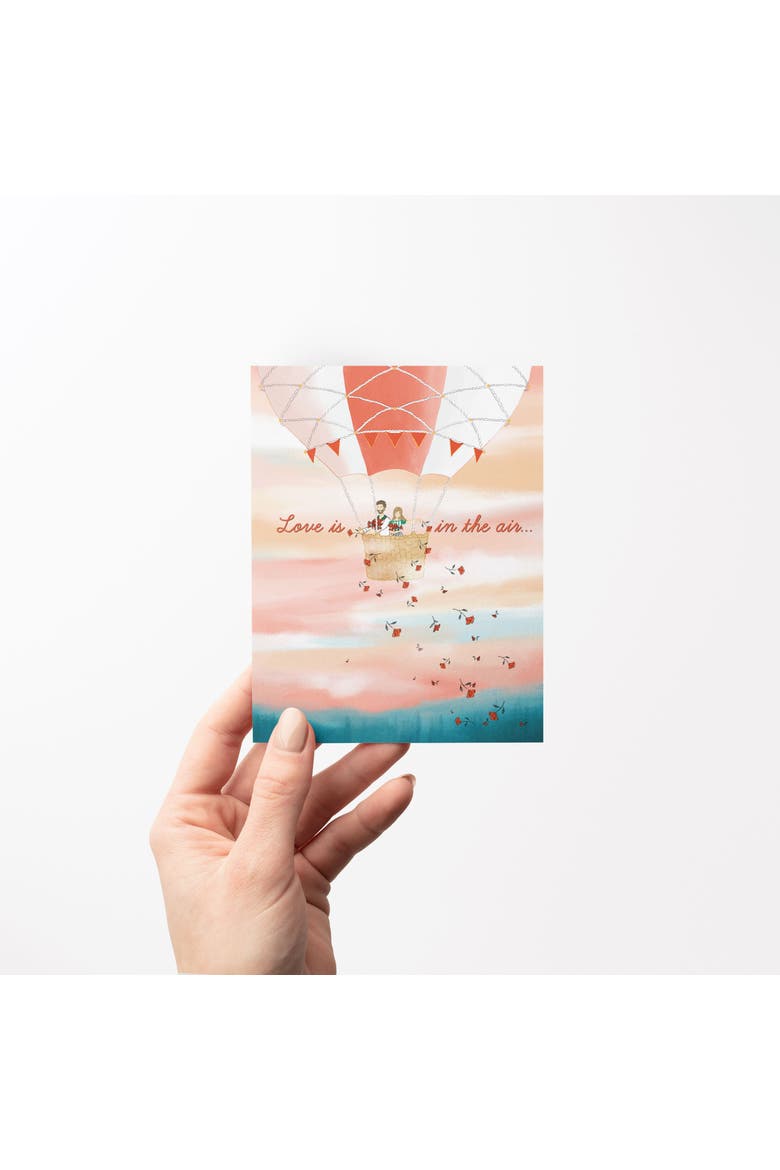 Love/Friendship Greeting Card Pack (3ct) "Balloon, Popcorn, Pasta", Alternate, color, Multi-Pack