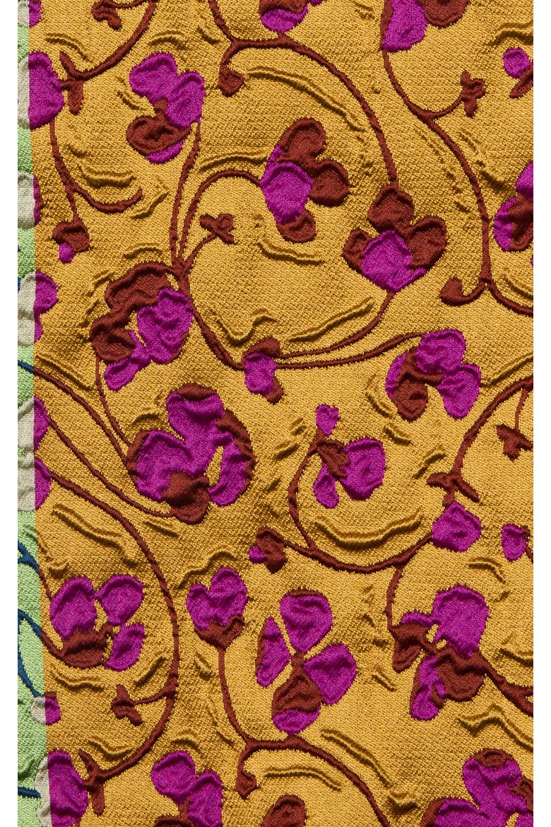 La Scala Tee With Feathers, Alternate, color, Honeysuckle Tricolor Jacquard