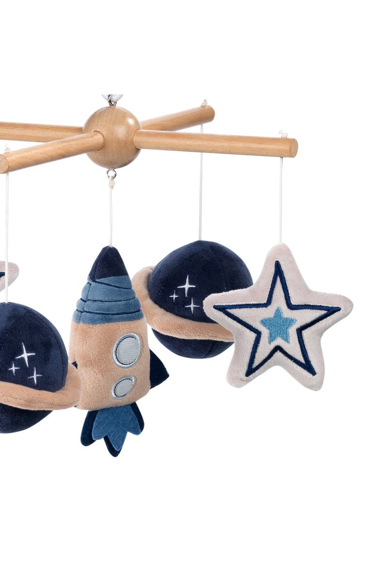 Sky Rocket Planets/Stars Musical Baby Crib Mobile Soother Toy, Alternate, color, Blue