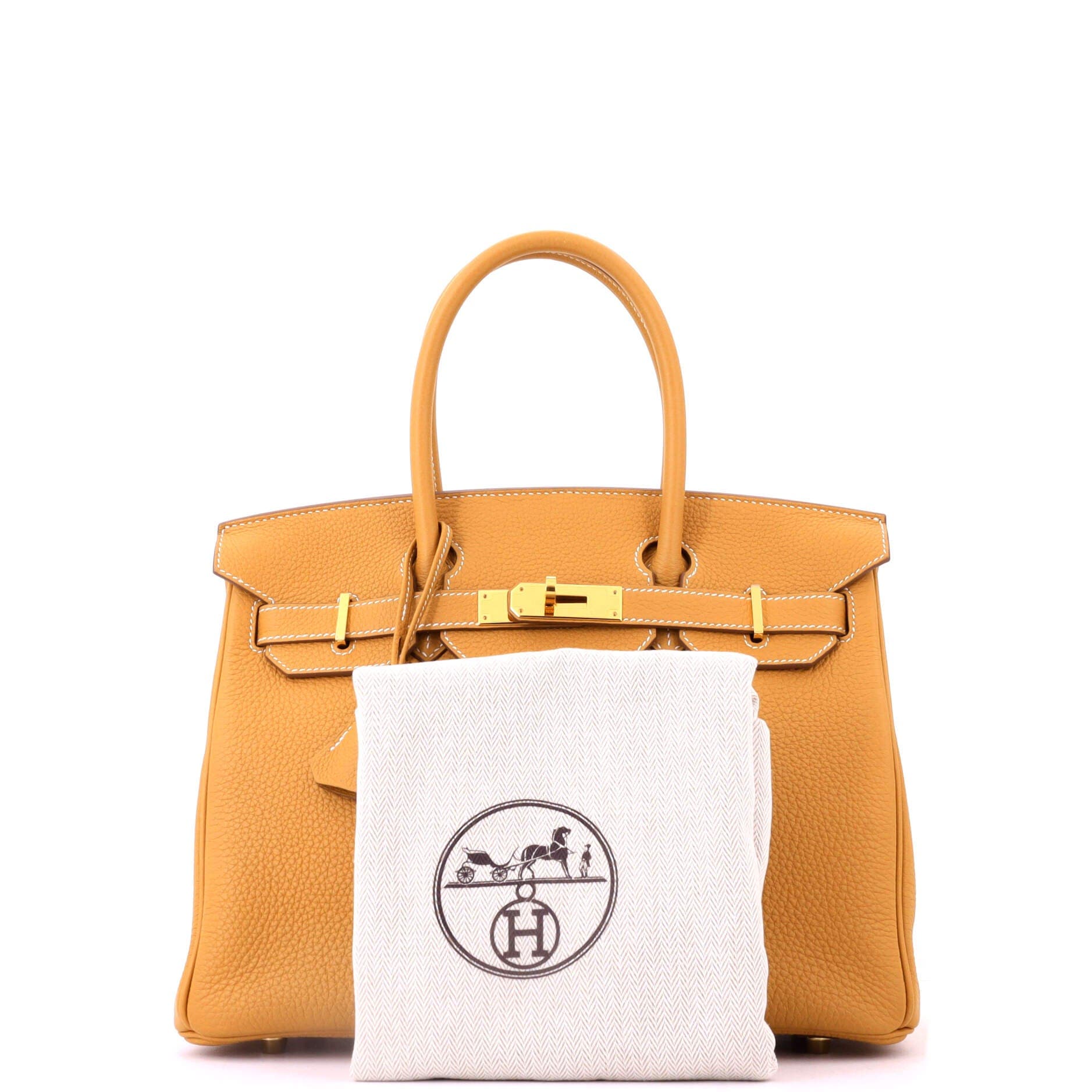 Pre-Owned Hermes Birkin Handbag Brown Togo with Gold Hardware 30, Alternate, color, Natural Sable
