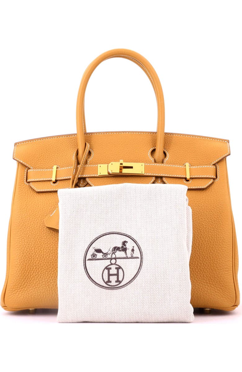 Pre-Owned Hermes Birkin Handbag Brown Togo with Gold Hardware 30, Alternate, color, Natural Sable