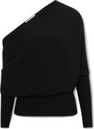 Reiss Lorna Off the Shoulder Rib Sweater