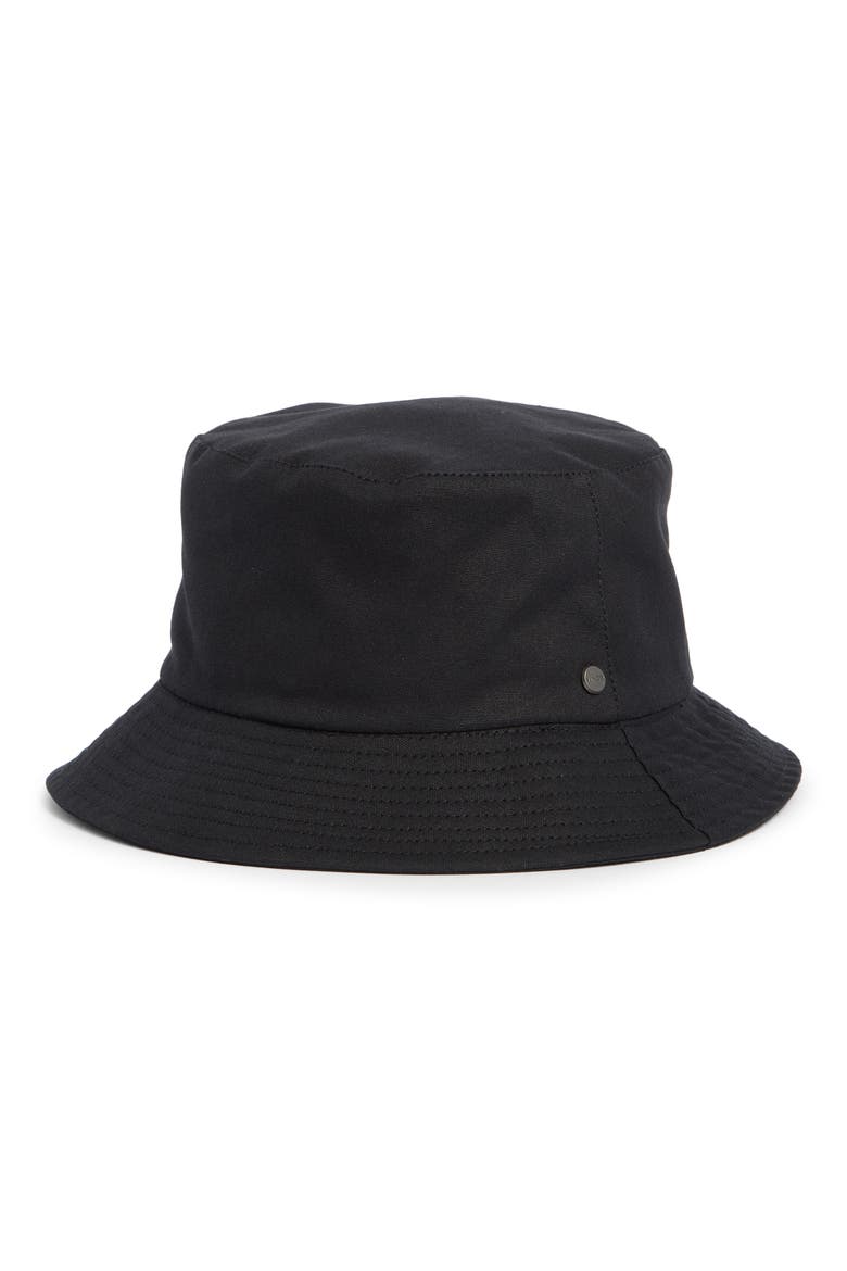 Cotton Canvas Bucket Hat, Main, color, BLACK