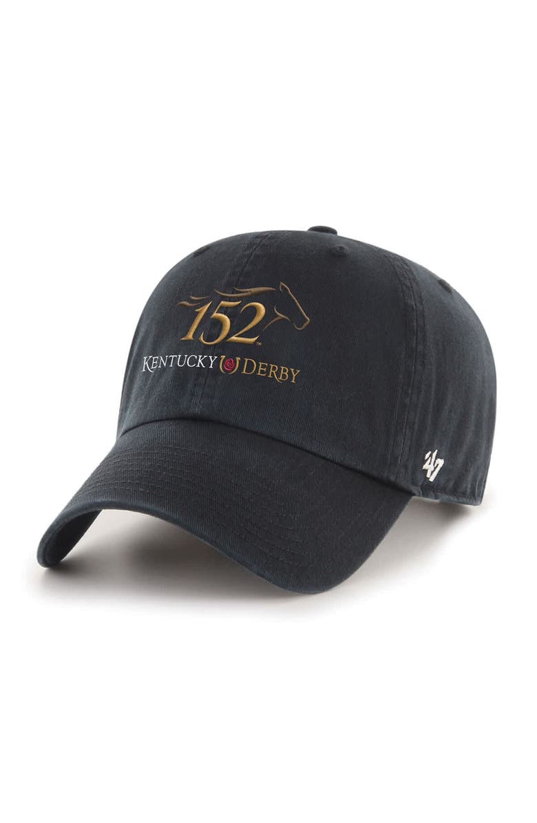 '47 Men's '47 Black Kentucky Derby Clean Up Adjustable Hat, Main, color, Black