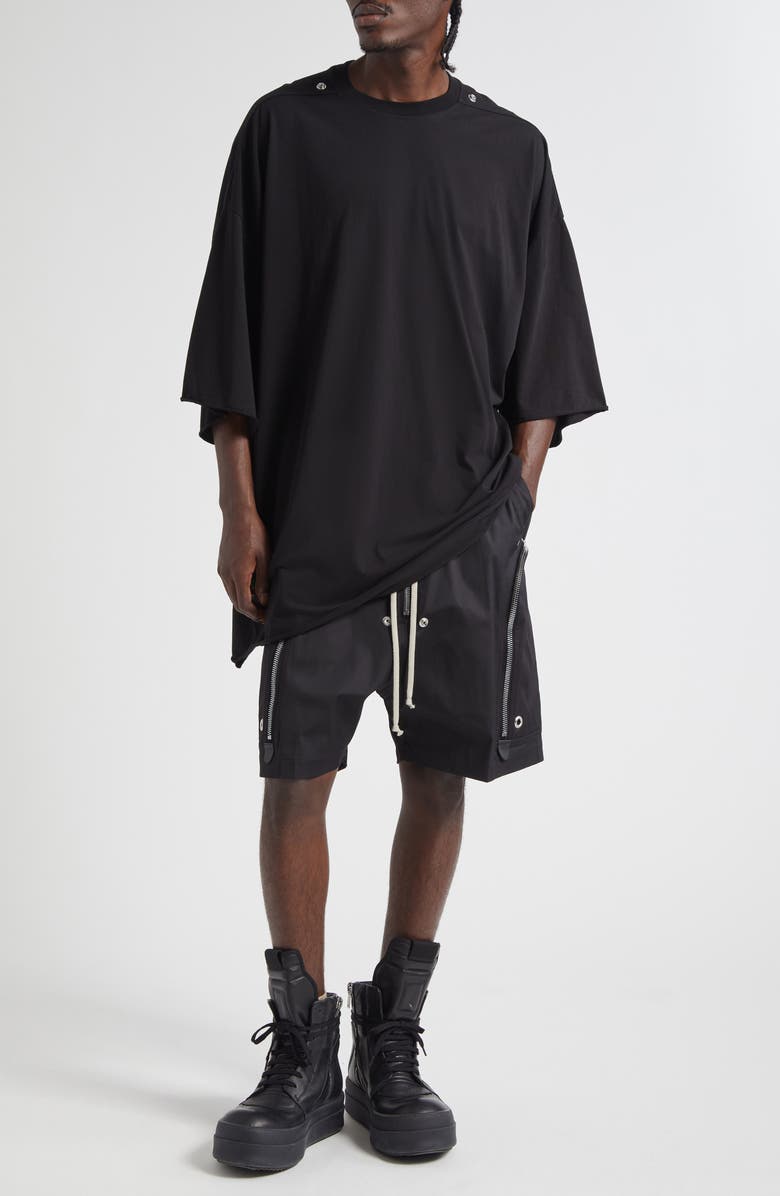 Rick Owens Tommy Oversize T-Shirt, Alternate, color, Black