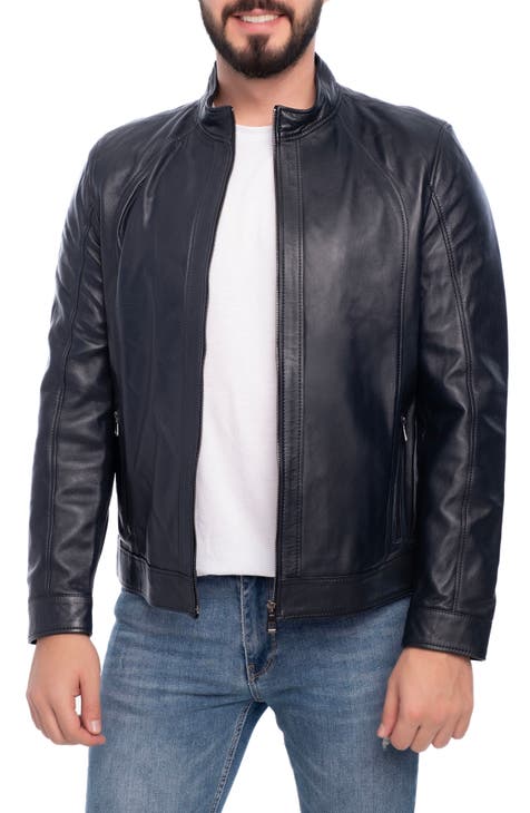 Nordstrom rack leather jacket mens best sale