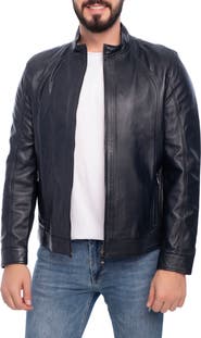 VELLAPAIS Smooth Leather Jacket