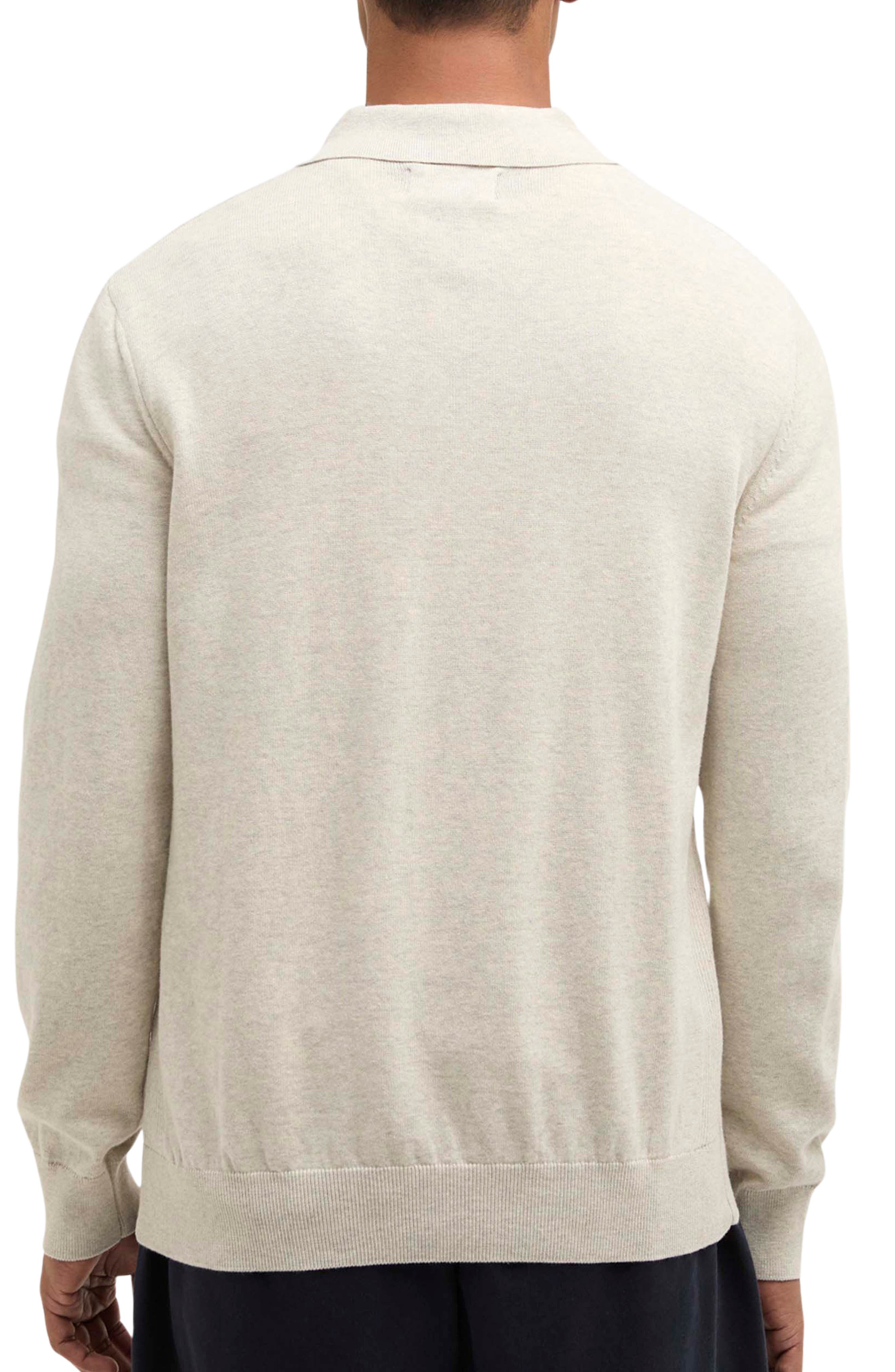 Long Sleeve Cotton Polo - image 2