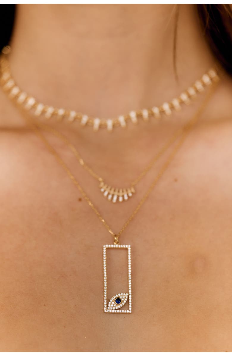 Mazin Jewels Enchanted Eye Necklace, Alternate, color,