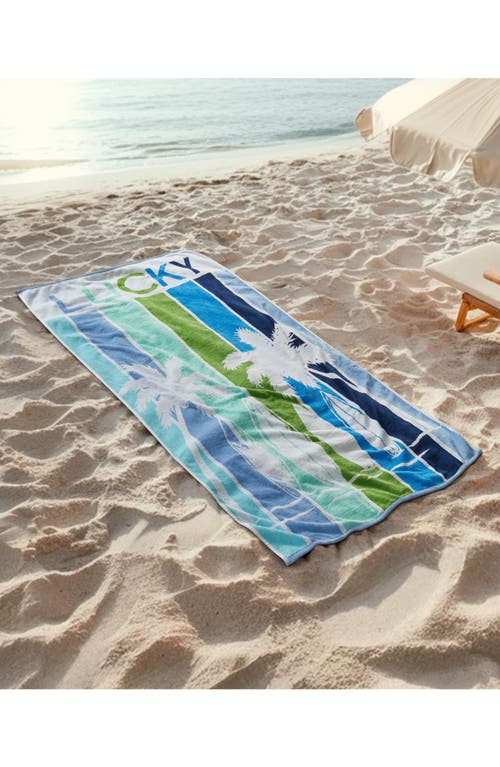 Lucky Brand Surf Stripe Cotton Beach Towel