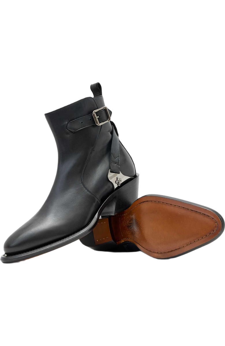 John Varvatos Crosby Saddle Jodhpur Boot, Alternate, color, Black