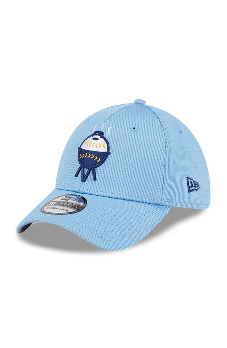 New Era Men's New Era Light Blue Milwaukee Brewers City Connect Batting Practice 39THIRTY Flex Hat, Alternate, color, 
