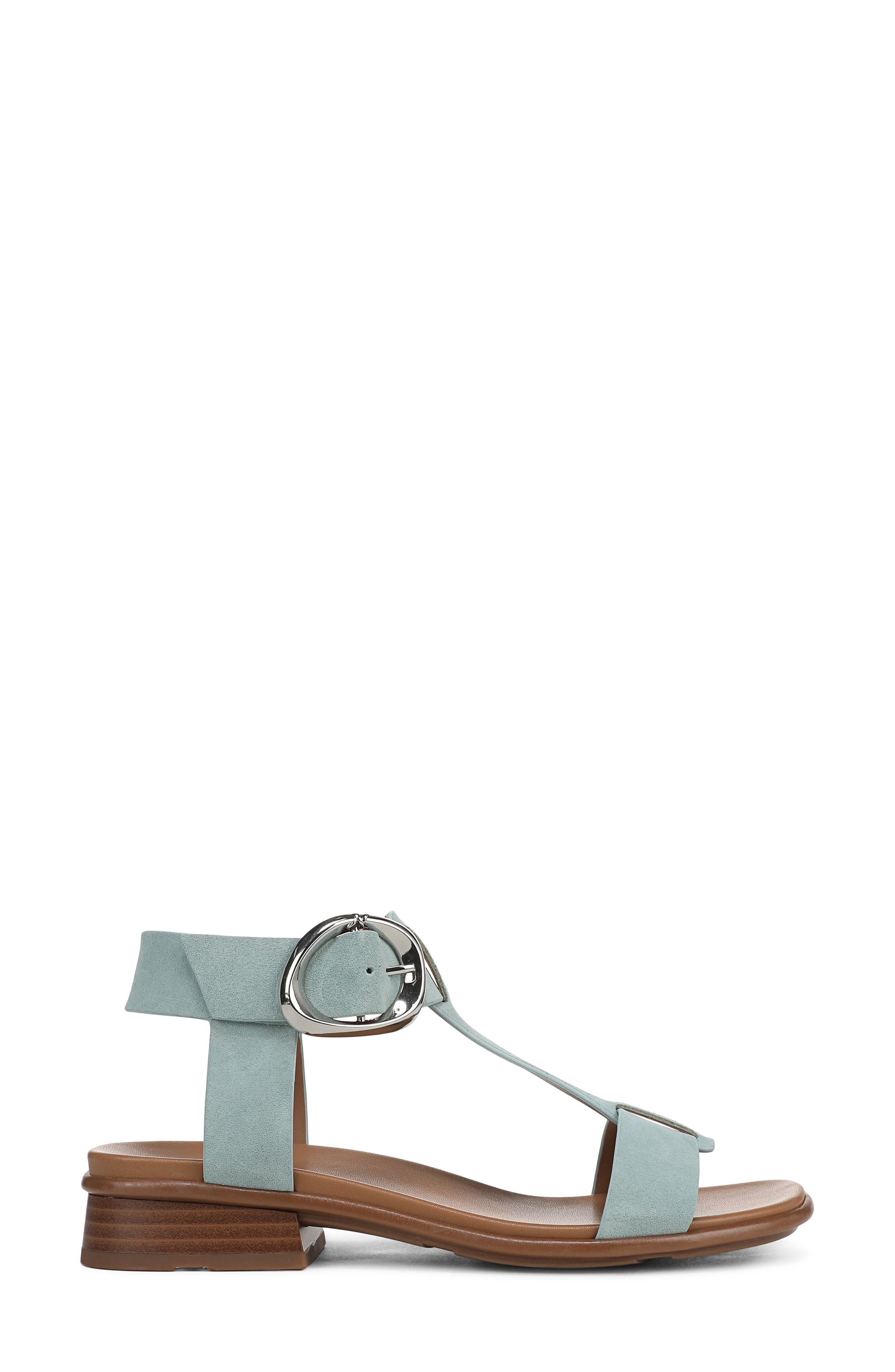 Brandy T-Strap Sandal, Alternate, color, SPRING CLOVER GREEN