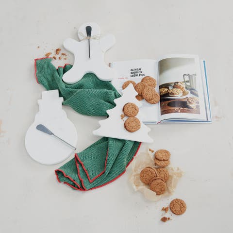Marble Tree Shaped Trivet Board