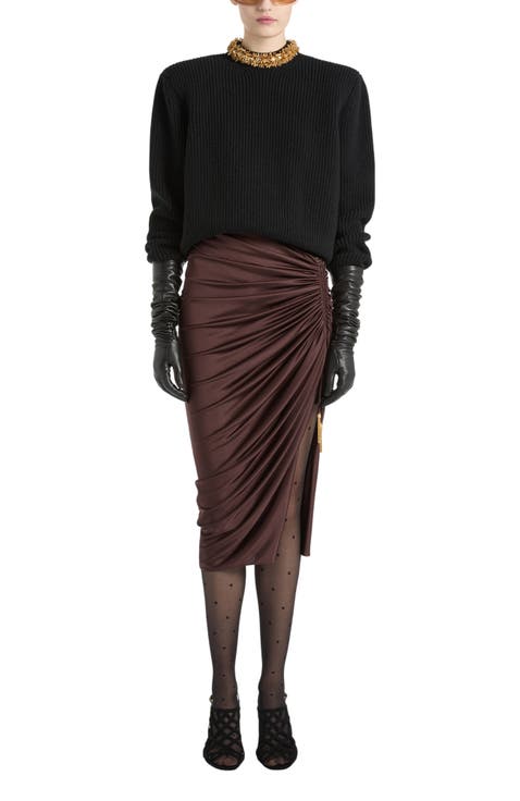 Cashmere Jumper with Removable Embroidered Trim