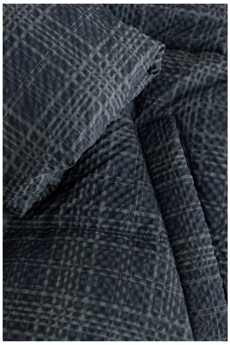Check Puffer Jacket, Alternate, color, BLUE