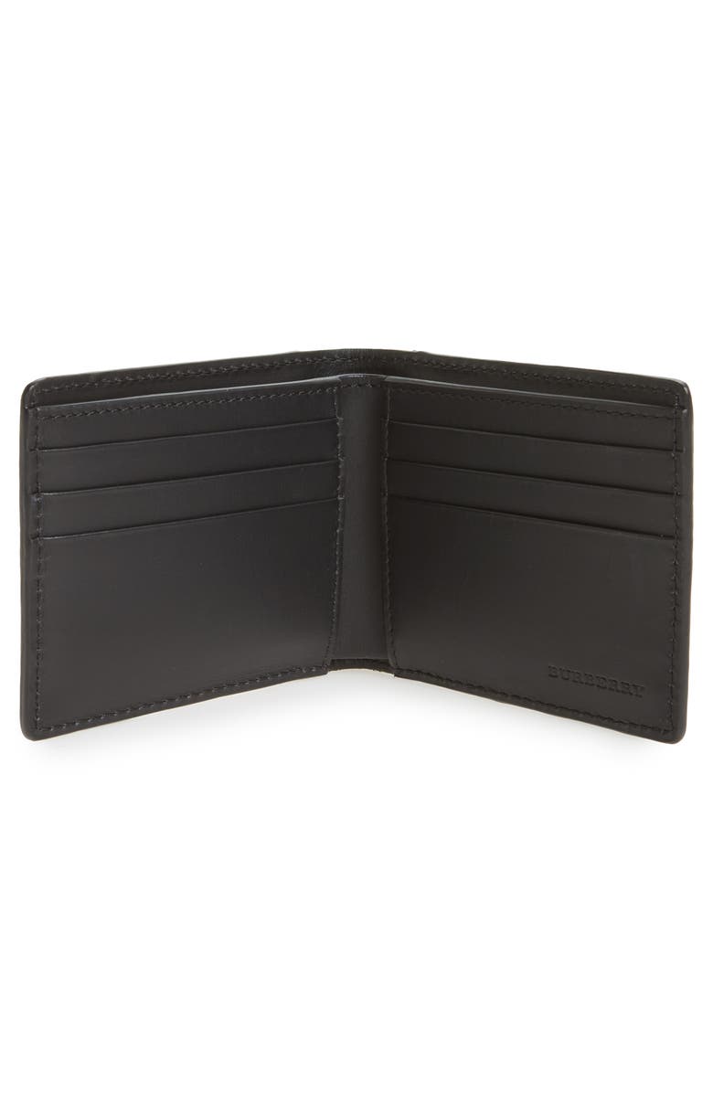 Burberry Check Leather Wallet, Alternate, color, 