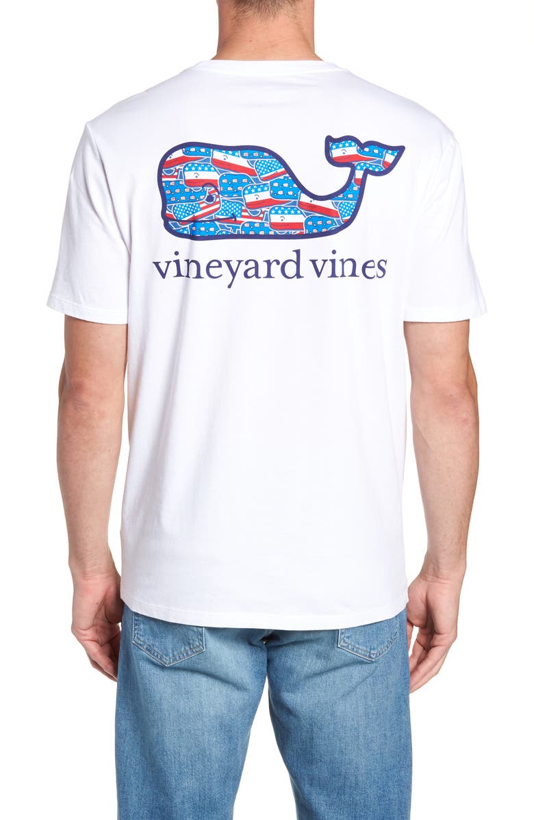 vineyard vines Whaley USA Whale Fill Pocket T-Shirt, Alternate, color, 