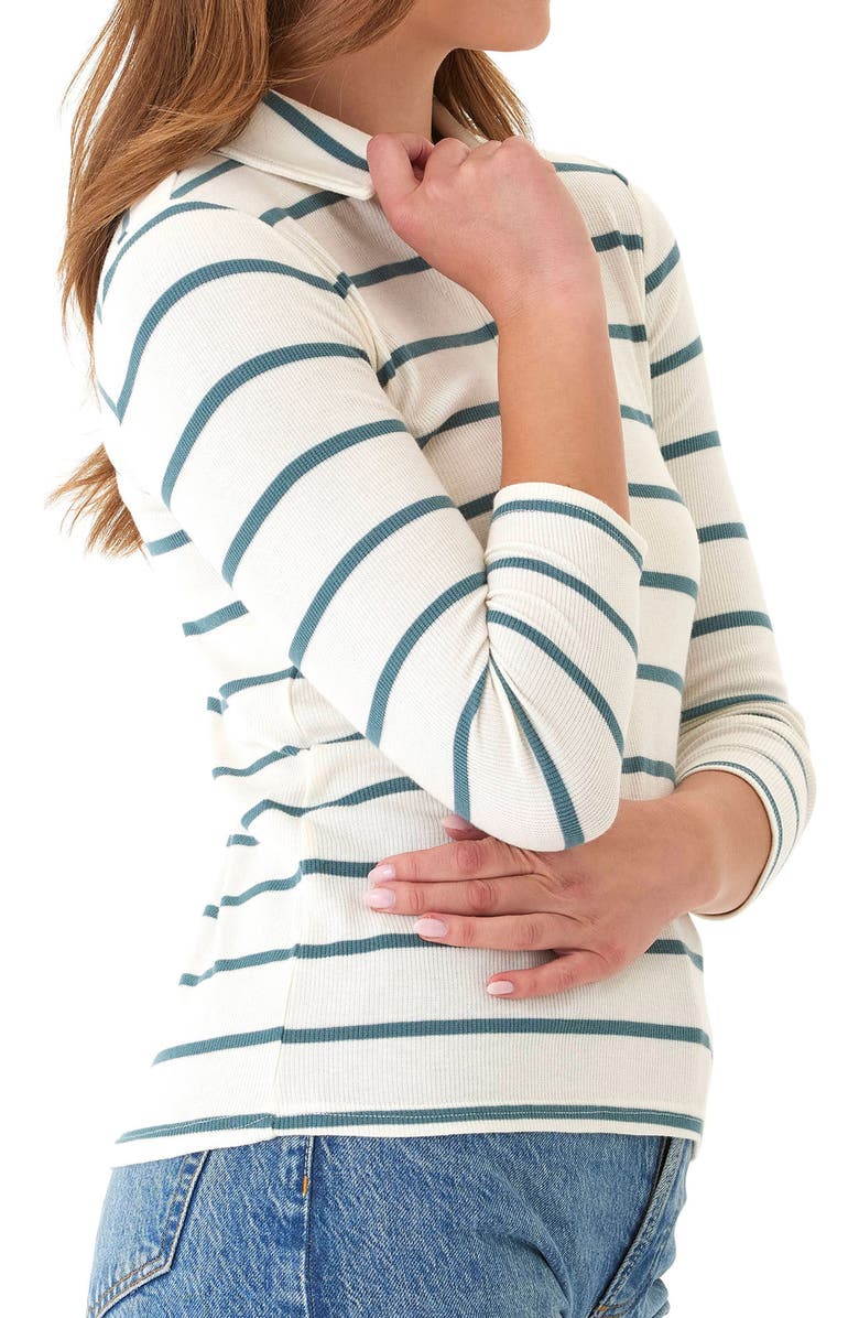 Threads 4 Thought Aanya Caribbean Stripe Polo, Alternate, color, 