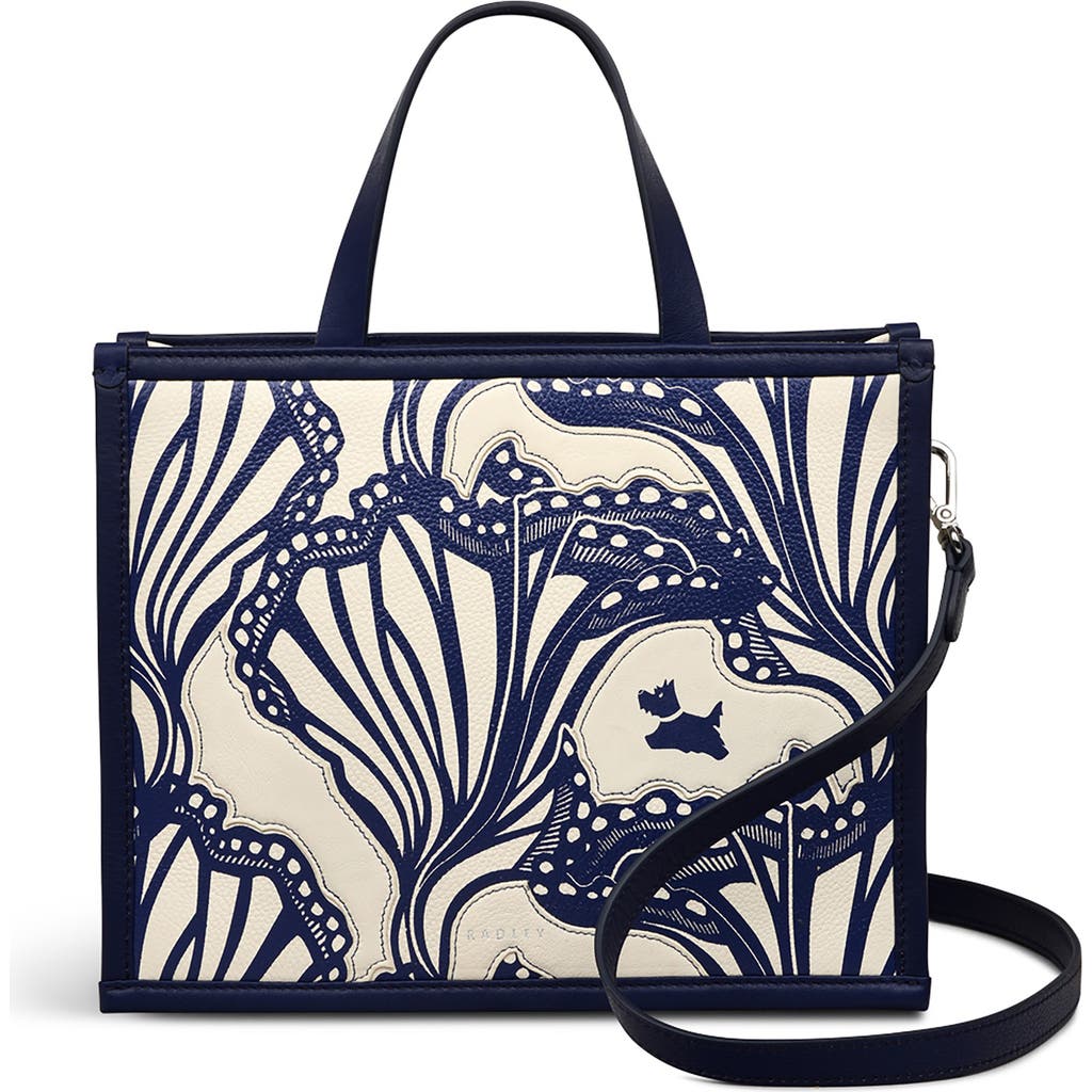 Radley Under The Sea Small Ziptop Satchel Bag In Gray