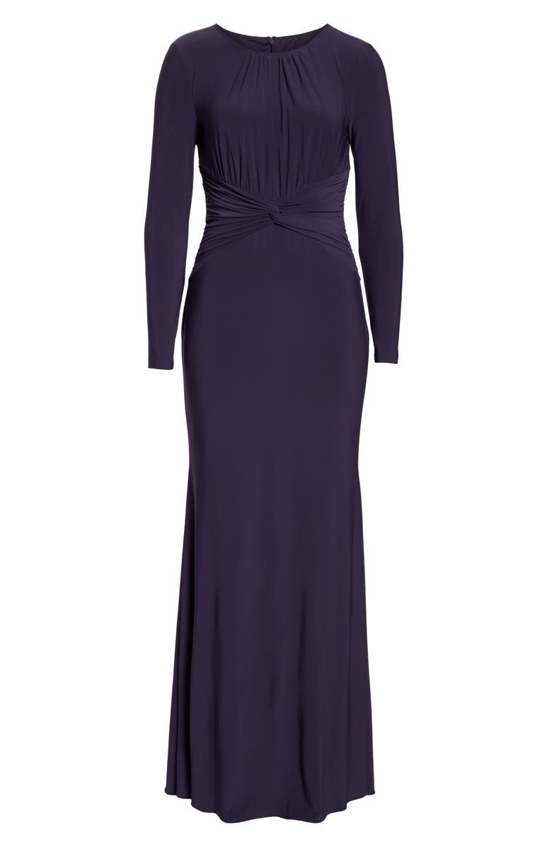 Adrianna Papell Twist Waist Knit Dress, Alternate, color, 