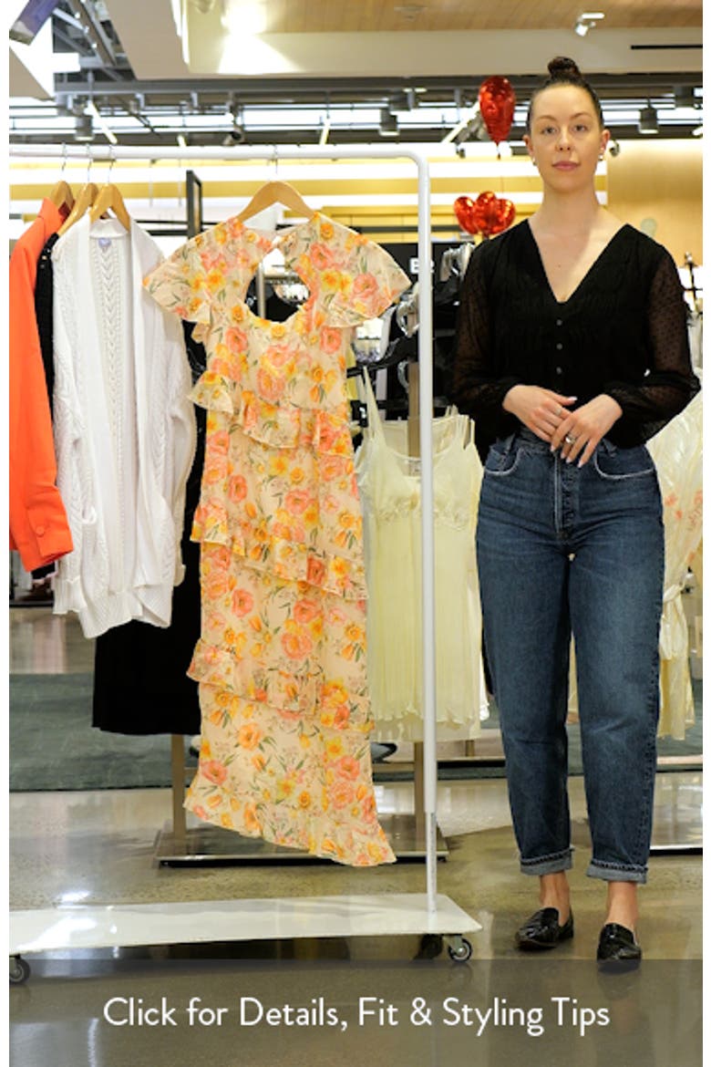 Leila Peony Flutter Sleeve Cocktail Dress video