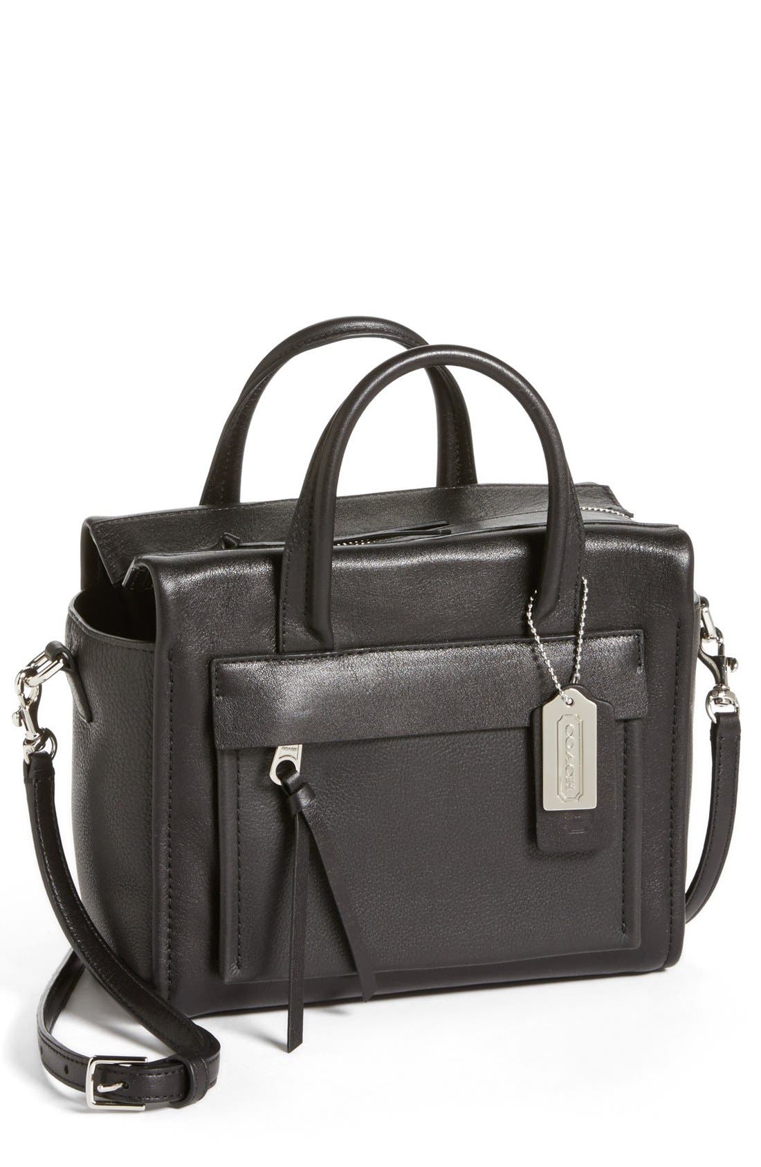 COACH 'Bleecker - Mini Riley' Leather Crossbody Bag, Main, color, 