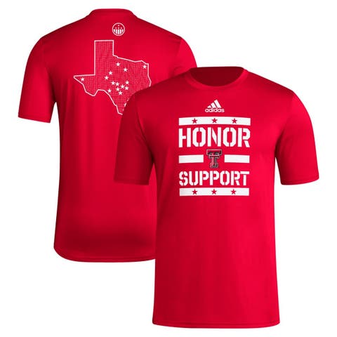 Men's adidas Red Texas Tech Red Raiders Honor & Support T-Shirt