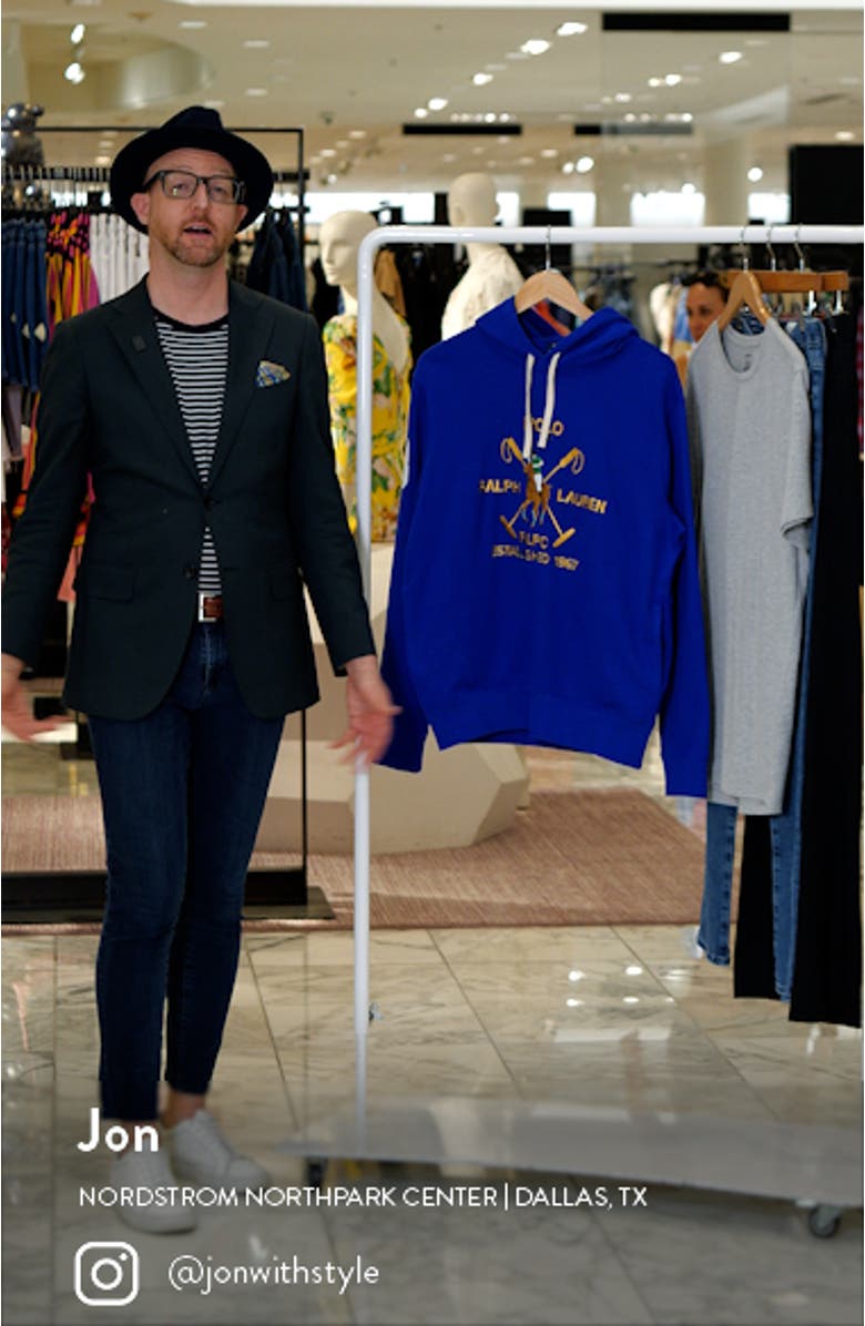 Polo Pony Embroidered Fleece Hoodie, sales video thumbnail