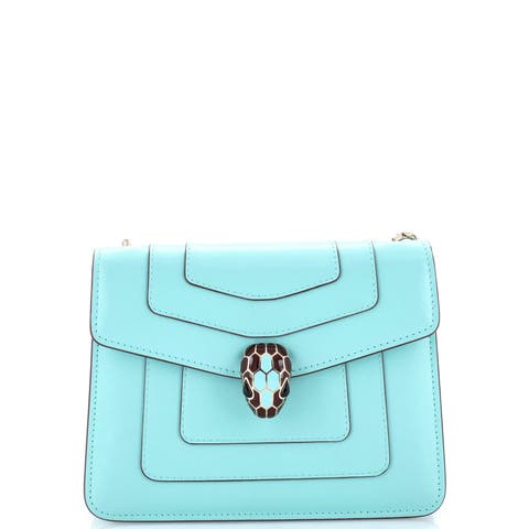 Serpenti Forever Square Shoulder Bag Leather Small