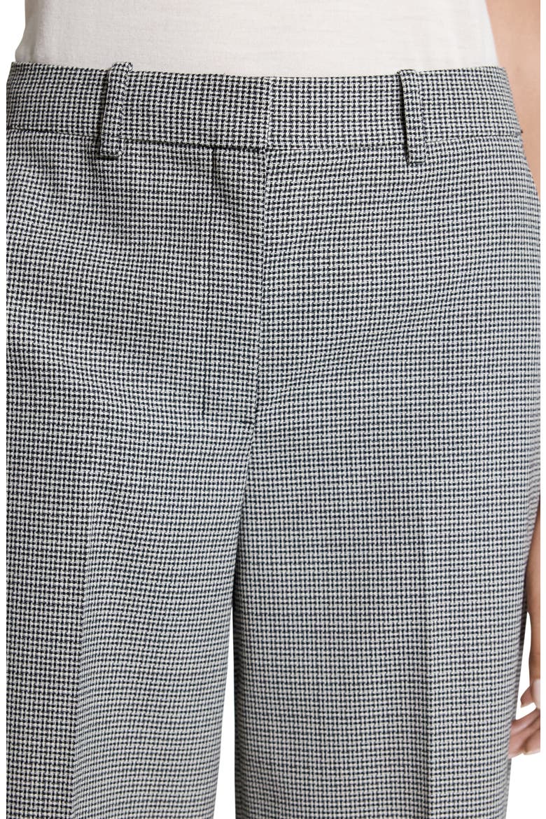 Plaid Wide Leg Wool Blend Pants, Alternate, color, BLACK MULTI