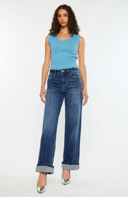KanCan Tiara Essentials High Rise Wide Leg Jeans