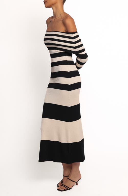 Petal And Pup Petal & Pup Banks Off The Shoulder Sweater Dress In Multi