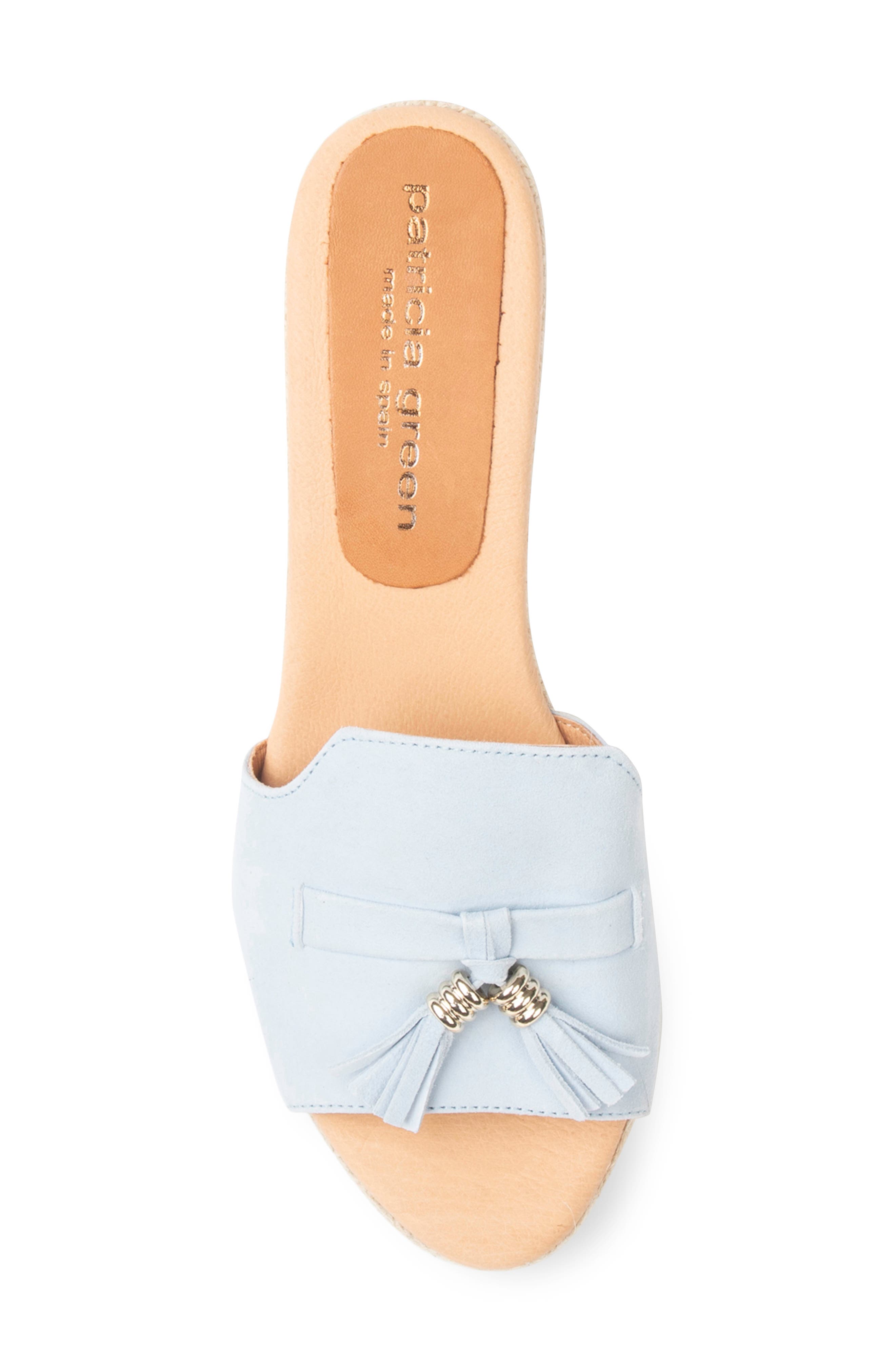 Capri Tassel Espadrille Wedge Sandal, Alternate, color, SKY BLUE SUEDE