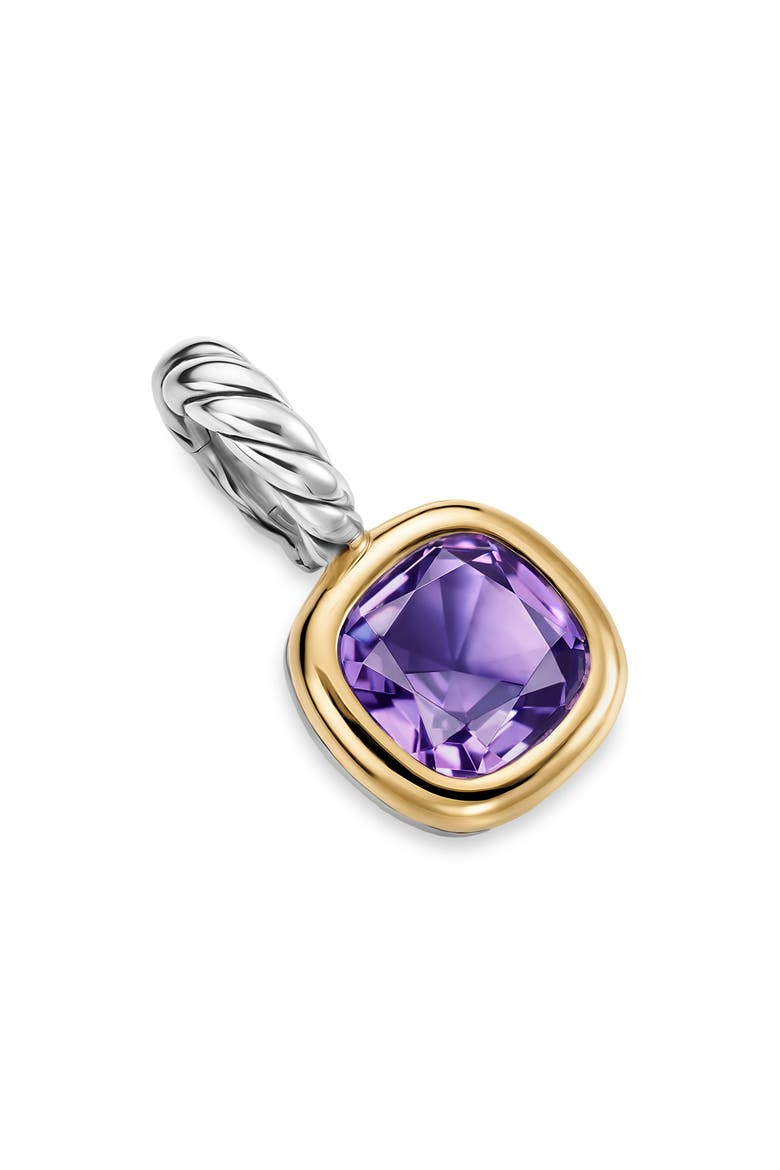 Mini Cushion Cut Enhancer, Main, color, TANZANITE