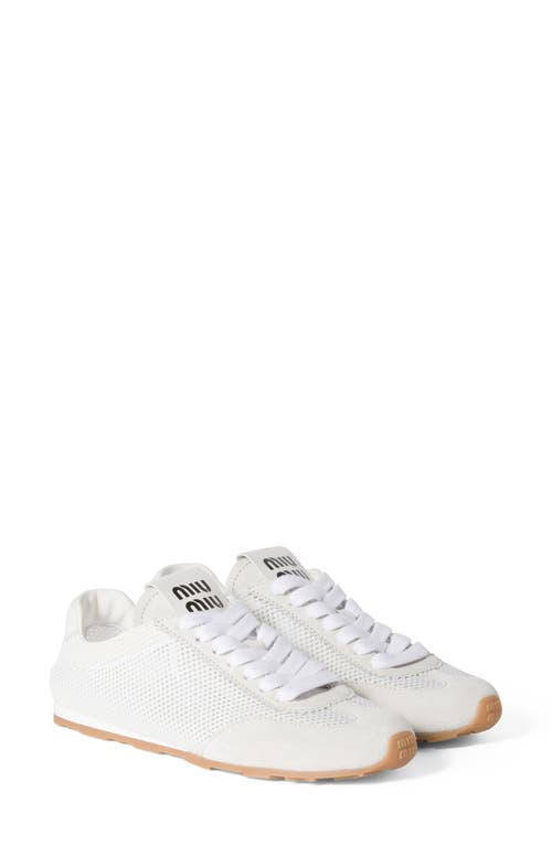 Shop Miu Miu Plume Mesh Low Top Sneaker