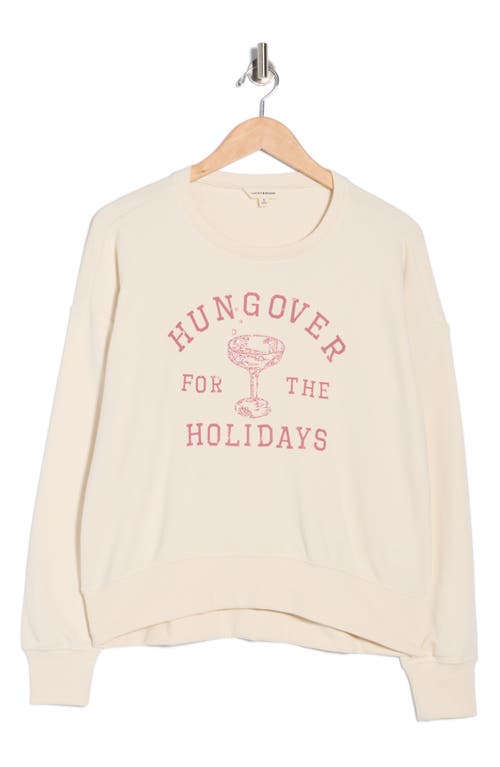 Lucky Brand Holiday Graphic Sweatshirt In White