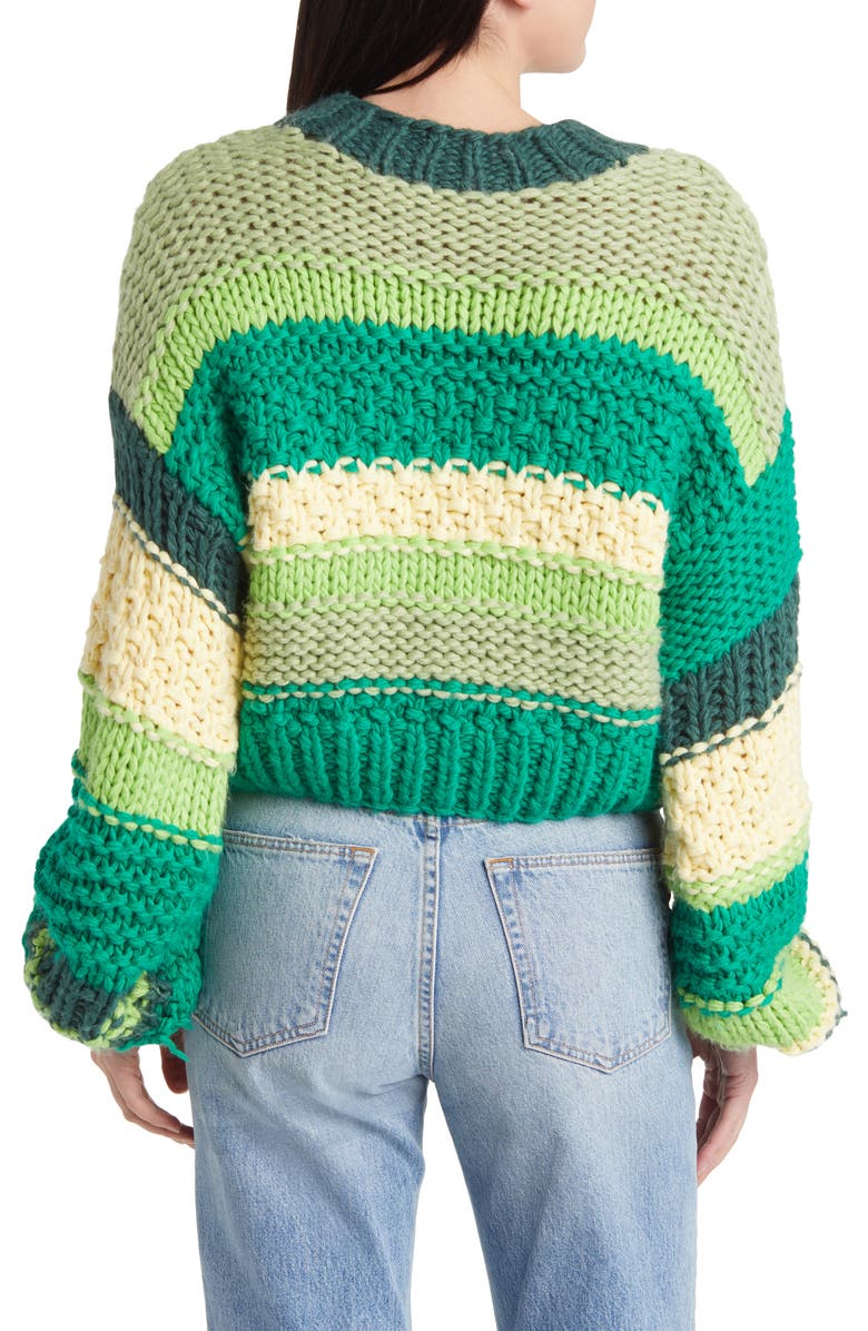 YELLOW THE LABEL Soho Stripe Sweater, Alternate, color, 