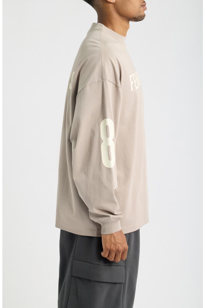 Merch Oversize Long Sleeve Cotton Graphic T-Shirt, Alternate, color, SEAL