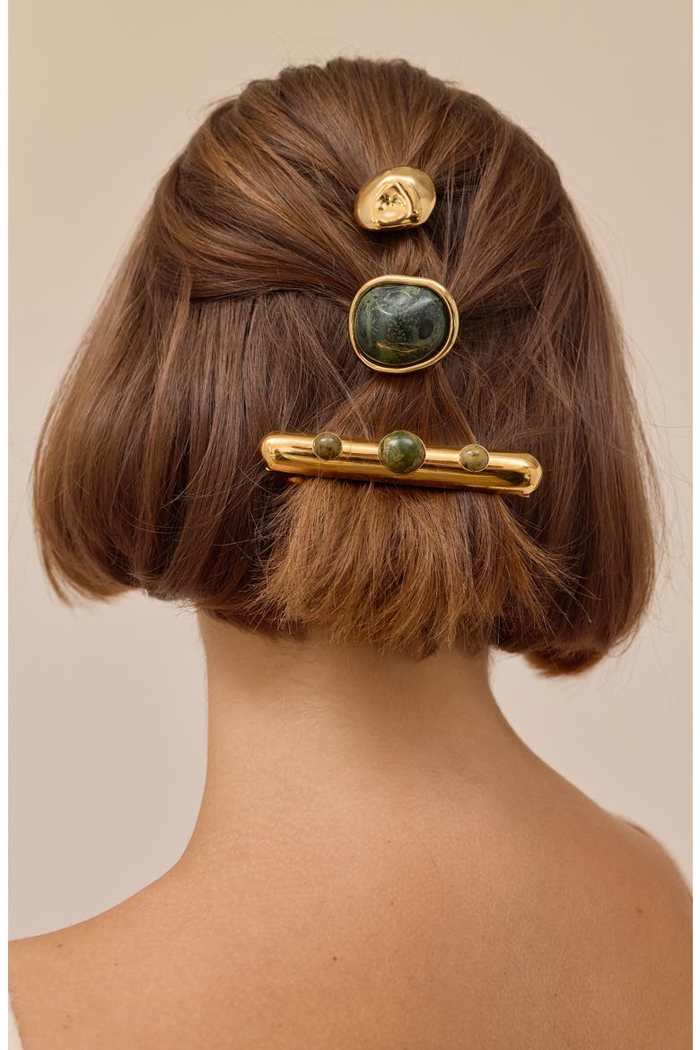 Noah Bar Barrette, Alternate, color, GOLD