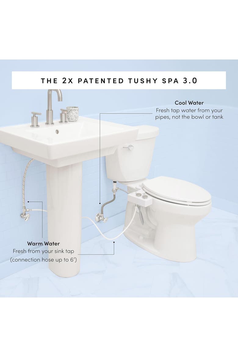 Spa Warm Bidet Attachment, Alternate, color, Brushed Nickel
