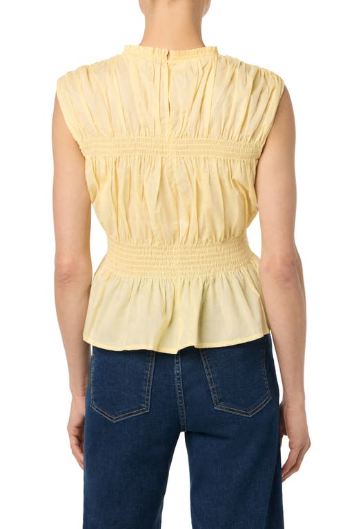 Shop Joe's Sleeveless Cotton Voile Peplum Top In Anise Flower