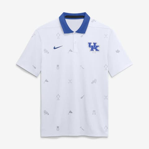 Men's Nike White Kentucky Wildcats Vapor Pattern Dri-FIT Polo