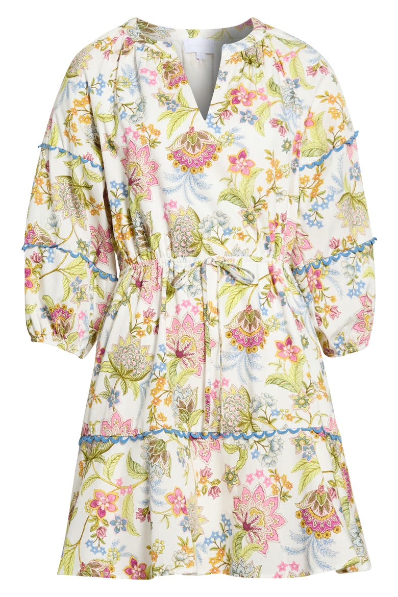 Pany Floral Dabria Cotton Dress, Alternate, color, PINK-GREEN-BLUE