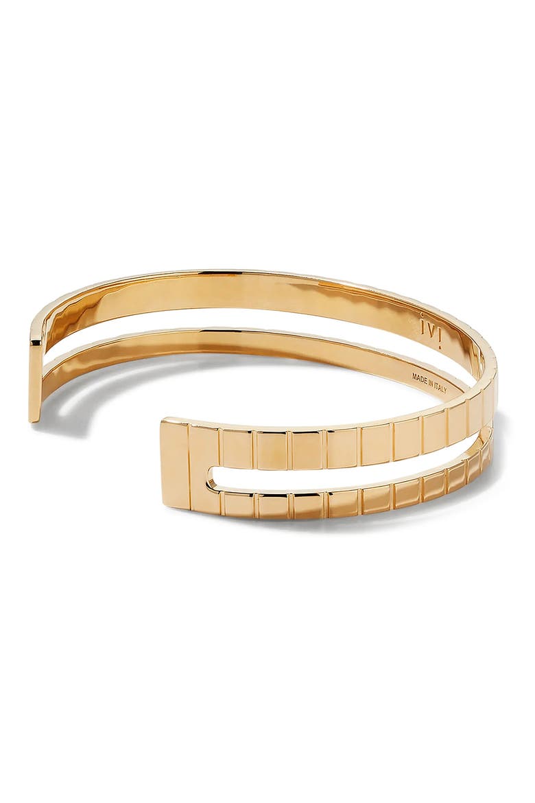 Slim Slot Cuff Bracelet, Alternate, color, YELLOW GOLD
