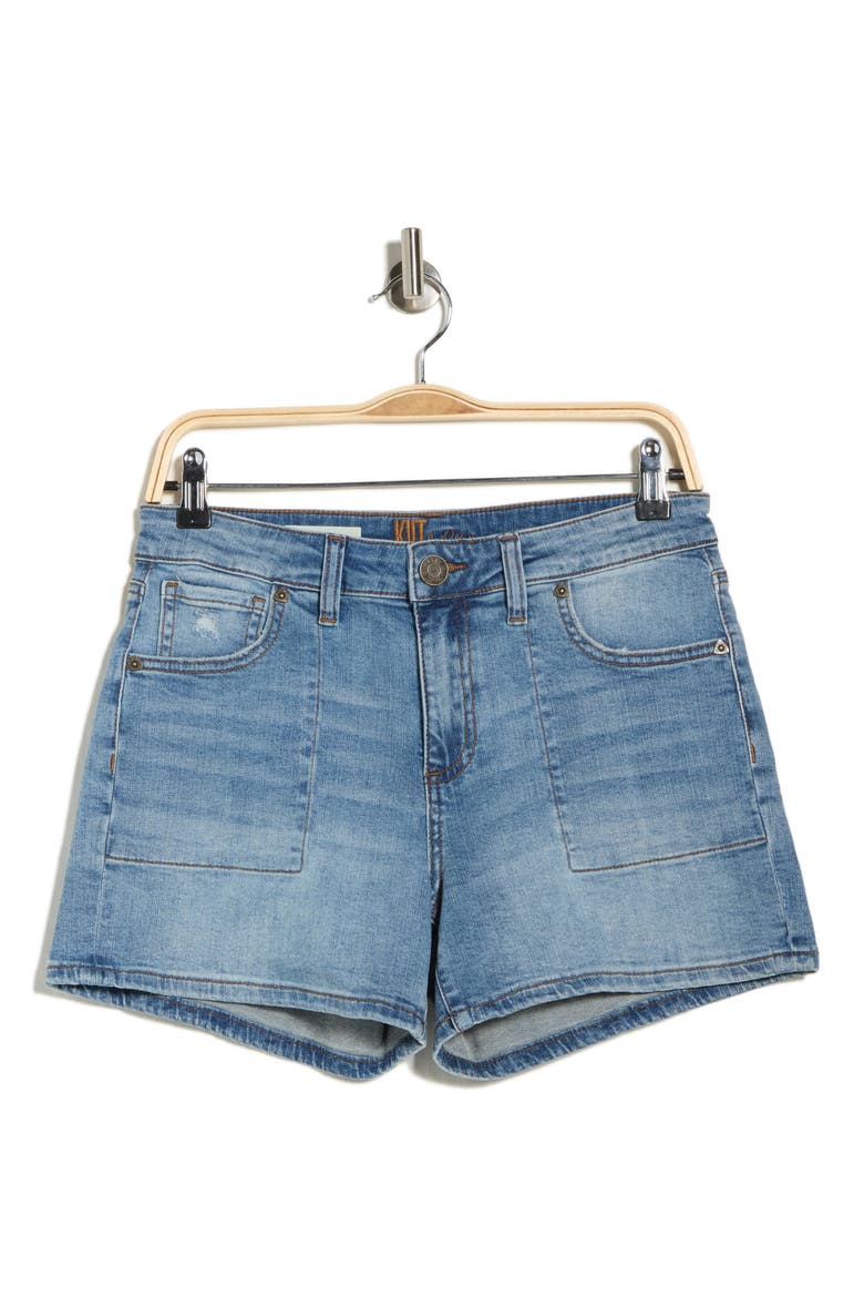 Kity Denim Boyfriend Shorts, Alternate, color, MOONFLOWER
