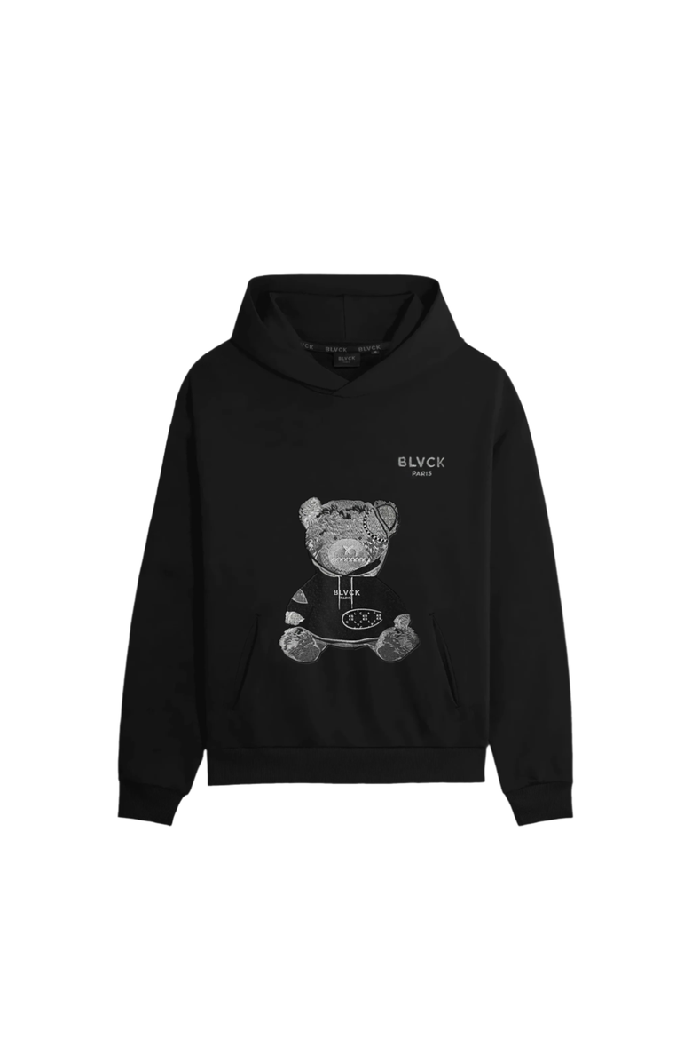 Blvck Paris Blvck Evil Twin Teddy Bear Hoodie, Main, color, 