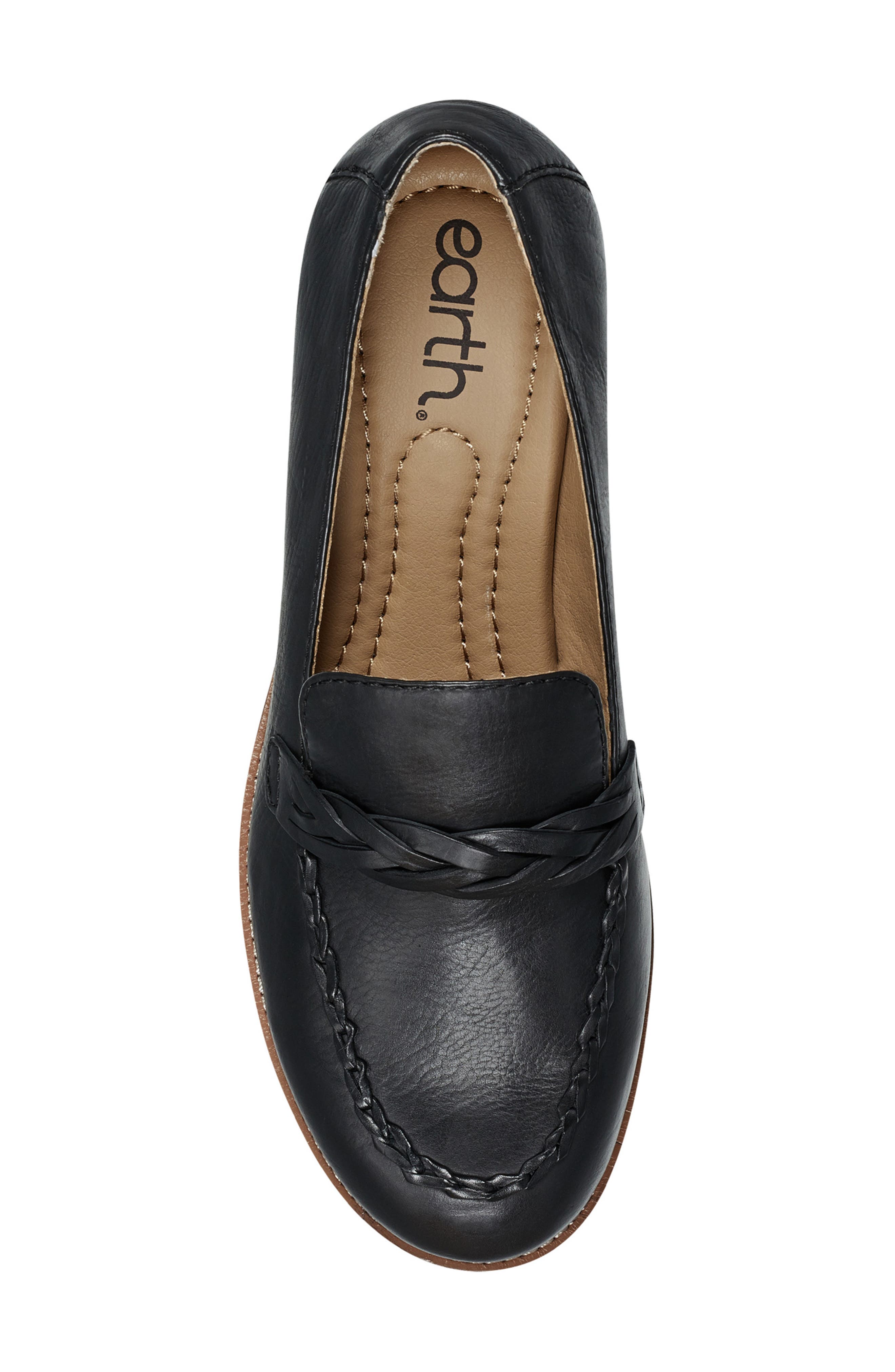 Earth<sup>®</sup> Edie Braid Loafer, Alternate, color, Black