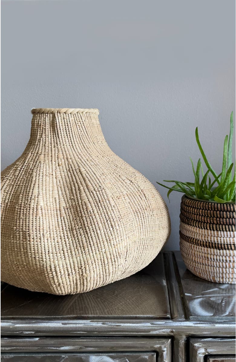 Mbare Garlic Basket, Alternate, color, Natural/Brown